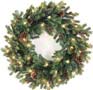 prelit wreaths and garland