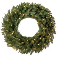 Prelit Artificial Christmas Wreaths