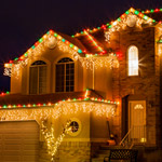 Outdoor Christmas Lights Ideas for the Roof